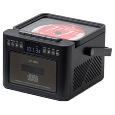 롯데알미늄 무선 카세트 양방향 블루투스 USB MP3 CD플레이터, 블랙, CD-1980