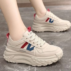 여성 패션 발편한 통굽 키높이 러닝화 운동화 스니커즈H130