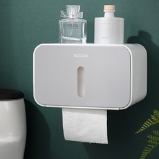 시우리빙 미니멀 원버튼 방수 휴지케이스, 그레이, 1개