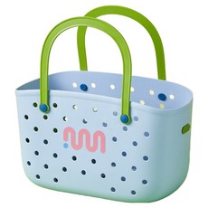 오세르앙 도파민 물빠짐 다용도 물놀이 목욕바구니+수납칸2개, 블루