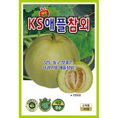 애플참외 씨 (20립) 종묘 종자 사과참외 참외 씨 영웅씨앗, 1개