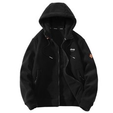 지프스피릿 양털 후리스 안감 후드 집업 점퍼 겉감 기모 안감 플리스 재킷 JP23588