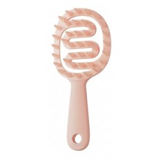 실리콘 두피 마사지기 샴푸 브러쉬 엉킴 없는 시원한 롱핸들 샴푸빗, 1개, 피치핑크