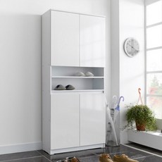 즐거운가구 그레이스 800대형 신발장 다용도수납장 깊이 31.5cm, 800대형/화이트