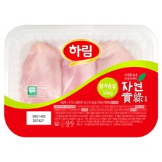 하림 친환경 자연실록 무항생제 닭가슴살 500g(냉장), 하림 자연실록 닭가슴살 500g