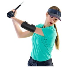 화이트리버 골프 팔꿈치 굽힘 방지 스윙 자세 교정기, 블랙