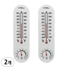 플라스틱 온습도계 A타입, 화이트, 2개, 1개입