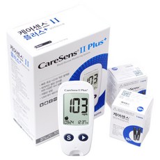 케어센스2플러스 혈당측정기 세트(시험지110매+알콜솜100장+채혈침210개), 1세트