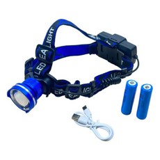 근본 헤드랜턴 C타입 충전식 해루질 자전거 안전모 낚시 등산 LED T6, 1세트