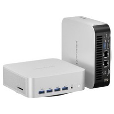 GEEKOM 미니PC A8 MAX (R7-8745HS / DDR5 16G / 1T NVMe / Win11 Pro 포함) 기컴 사무용 기업용 미니피씨, 실버, 16GB 1TB, 1TB, 16GB