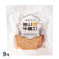 농사꾼 현미 누룽지 스낵 국내산 건강 간식, 9개, 100g