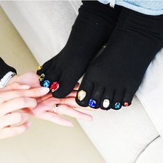 SANS 블링블링 발가락 보석 양말