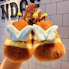 토이즈데이 꿀벌 카피바라 키링 날개가 파닥파닥 움직이는 인형, 1개, 브라운, 16cm