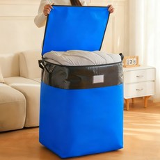 이사 가방 짐정리 초대형 튼튼한 이삿짐정리함 이사박스 수납 정리함, 2개, 블루