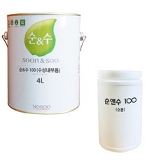 노루페인트 순앤수 100 친환경 내부용 수성페인트 1L 무광, 1개, 그레이1