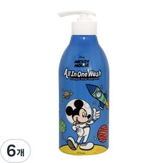 Winich 米奇寶寶多合一沐浴露, 6個, 500ml