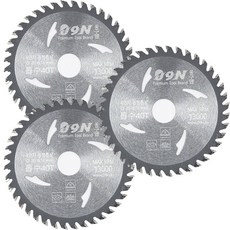 공구엔 4인치 목공 핸드 그라인더날 4인치 원형톱날 3개입 팁쏘, 고급형 톱수40