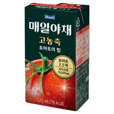 매일유업 매일야채 고농축 토마토의 힘 주스 선물세트, 125ml, 8개