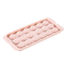 다각형 모양 얼음틀 실리콘 몰드 아이스볼메이커, 3개, 핑크 3개, 핑크
