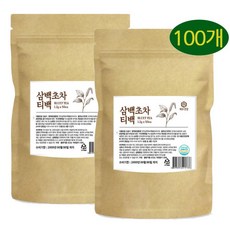 국산 삼백초차 티백 카페인없는 차, 2개, 50개입, 1.2g