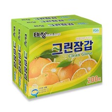 찐스토어 태상 크린장갑 200매, 3개, 200개입