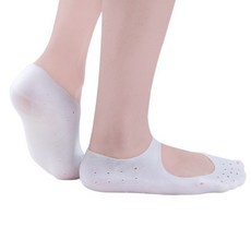 캉스앤코 풋케어 발각질 발보습 발팩실리콘 발팩양말, 2개입, 2세트, 화이트 L