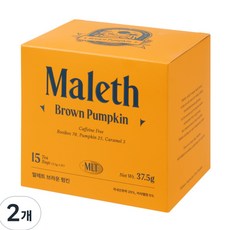 말레트 루이보스티 차 티백 유기농 임산부 선물 호박차, 2.5g, 15개입, 2개