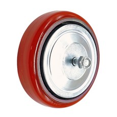 고중량 우레탄 캐스터 휠 15cm(6인치) 철코어 적색 바퀴 단품, 고중량 철코어 적색 6인치 휠, 1개