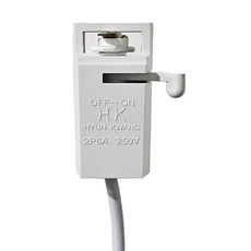 레일등 플러그 교체 레일조명, 레일플러그(화이트/육각), 1개