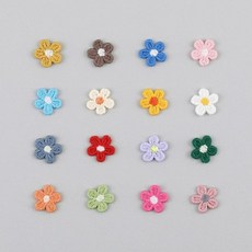 빈티지 데이지 와펜 16color 세트, 16개, 빈티지톤 컬러