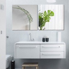 지름중독 붙이는 아크릴 거울 (2개), 30cm X 30cm