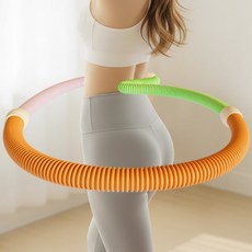 FODOSS 봄철 뱃살 다이어트소프트 스프링 훌라후프, 1개, 오렌지+퍼플+그린, 1kg