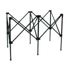 삼익 국산 4발이 6발이 매대 노점 가판대 접이식다리 좌판 접이식테이블, 6발접이식테이블-블랙