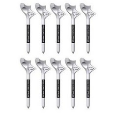 별난골프 비거리 향상 기능성 10도 골프티 부러지지 않는 눈금 골프 티꽃이 10 PCS, 화이트, 1개