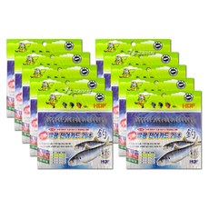 HDF 발광 전어 숭어 카드채비 20단 쥐치 자리돔 낚시 채비 세트 HA-1307, 10개, 1개입