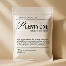 플랜티원 개별포장 멸균 일회용수건 다용도 타월 1매입, 30개, 1개입, 화이트