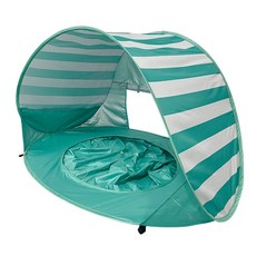 PPNT 어린이 해변 원터치 텐트 휴대용 수영장 야외, 민트