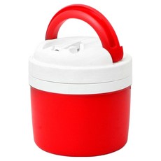 국내생산 리빙스테이션 보온 국통 물통, 1개, 2.3L, 레드&화이트