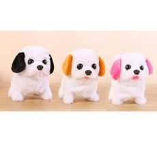 파피앙 강아지인형 작동인형 인형 장난감 완구-건전지포함, 고급강아지-브라운, 1개