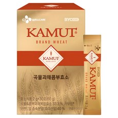 BYO 카무트 곡물 과채 콤부효소, 30회분, 1개