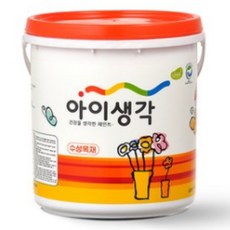 방문 삼화 가구 목재 싱크대 몰딩 아이생각 수성목재 친환경 반광, 백색, 4L, 1개