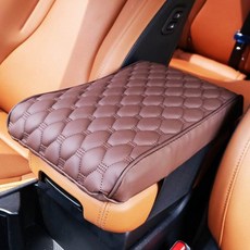 자동차 차량용 콘솔쿠션 팔걸이쿠션 메모리폼 팔꿈치쿠션, 1개, 브라운