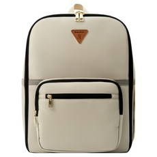 BabyKoa 멀티포켓 방수 물티슈 기저귀 백팩, 베이지