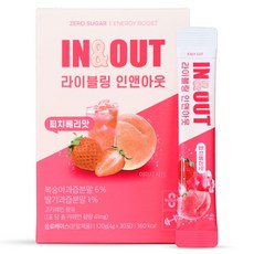 라이블링 인앤아웃 에너지티 피치베리, 60개, 4g