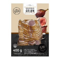 참프레 무화과 오리훈제 슬라이스, 4개, 400g