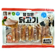 양많은 사사미 강아지 애견 대용량 간식 닭고기 연어포 300g