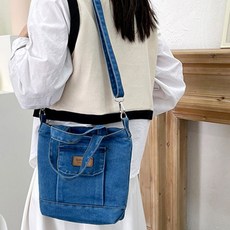 볼품 데님 미니 크로스백 에코백 가방