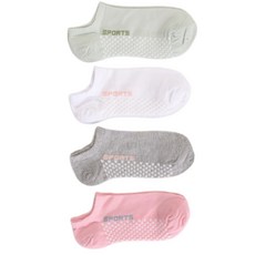 여성 스포츠 양말 발바닥 마사지 땀 흡수 통기 면 양말 봄여름 여자 발목 양말 12P