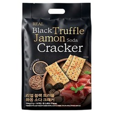 블랙 트러플 하몽 소다 크래커 맛있는 간식 만능 안주, 14개, 21g
