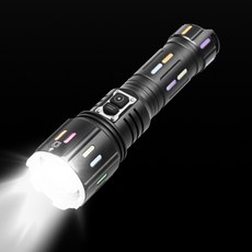 LOMESO 초강력 led 손전등 휴대용 led 랜턴 L82, 블랙, 1개